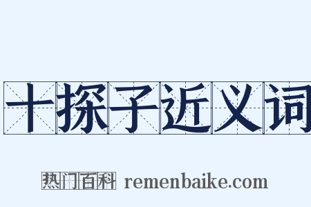 十探子近义词是什么意思的图片